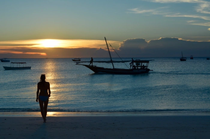 Spectacular sunset views from the beach